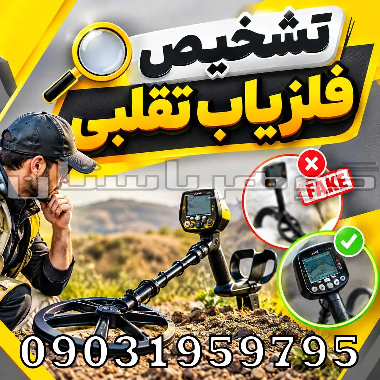 تشخیص فلزیاب تقلبی؛ راهنمای تخصصی تشخیص دستگاه اصل از فیک